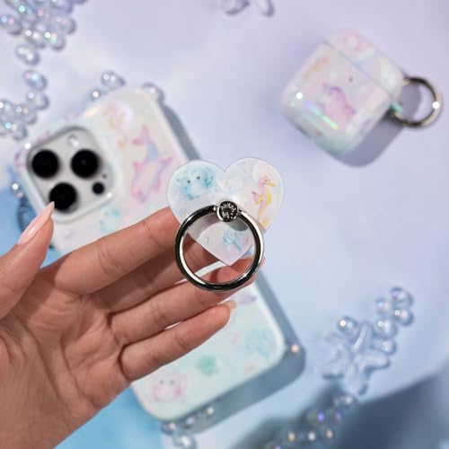 VELVET CAVIAR Cell Phone Ring Holder - Finger Ring & Stand - Improves Phone Grip Compatible with iPhone, Galaxy, Most Smartphones (Aqua Angels) - color: Aqua Angels