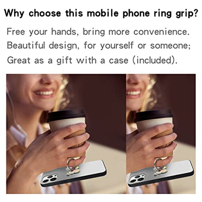 Bling Metal Cute Butterfly Cell Phone Ring Holder 360°Rotation Finger Stand Kickstand Universal Compatible with All Smartphone(Diamond Pink) - color: pink diamond