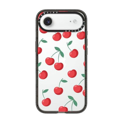 CASETiFY for iPhone Air Case - Impact | Slim Fit | 8.2 ft. 4X Military Grade Drop Protection | Cherries | Black - color: Cherries, size: Iphone Air (6.5")