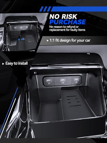 for Sorento Wireless Charger Silicone Pad Mat 2021-2025 2026 Kia Sorento Accessories Non-Slip Phone Charging Pad Tray Liner, Anti-Scratch Black