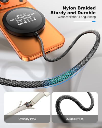 ZBF 25W Magnetic Wireless Charging Pad | USB-C for MagSafe iPhone Samsung