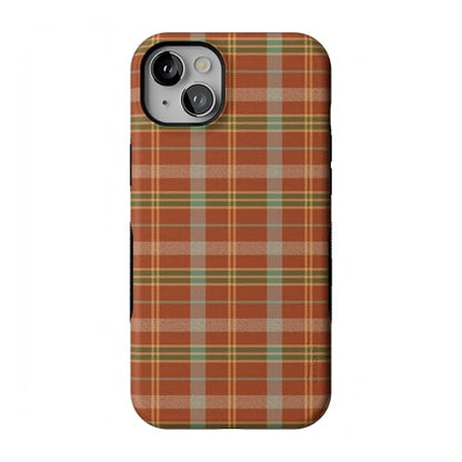 Casely iPhone 14 Plus Case | Spiced Chai | Fall Plaid | Bold Protective Design | MagSafe Compatible Design - color: Spiced Chai | Fall Plaid, size: Iphone 14 Plus