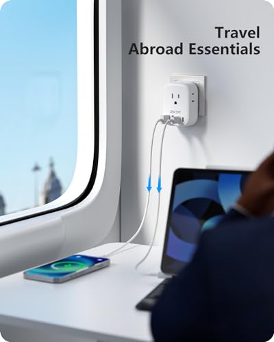 LENCENT Australia New Zealand Power Plug Adapter, US to Australia Adapter - style: Type I-17.5W-Australia China
