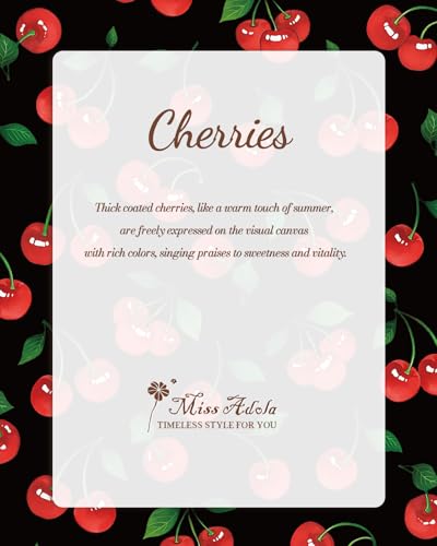 Leather Cell Phone Purse Crossbody Bag for Women | Adjustable Shoulder Strap, Card Slots, Secure Wallet Interior, Cute Pattern Styles, Small Carry for Travel and Daily Use - color: Cute Cherry