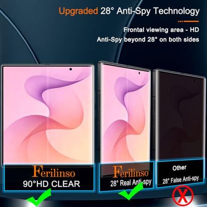 Ferilinso Inside Privacy Screen Protector for Samsung Galaxy Z Fold 8 Ultra - size: Samsung Z Fold 8 Ultra 8.0IN