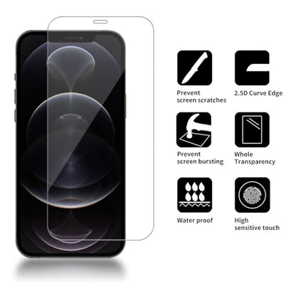 4 Pack Glass Screen Protector Compatible for iPhone 12 pro Max 2020 [6.7 Inch] [9H Hardness]-HD Screen Tempered Glass, Scratch Resistant,Easy Install [Case Friendly] - size: iPhone 12 pro Max