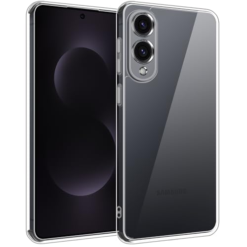 TENOC Phone Case for Samsung Galaxy S25 Edge, Clear Case Anti-Yellowing Protective Bumper Hard Back Cover - color: Clear Anti-Yellowing, size: S25 Edge