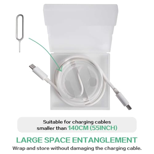 Cable Winder, Lines Charging Cord Organizer, retrievable Cable Management for Longer Original Charging Cables, Cord Retrievers that can be Used as Phone Holders