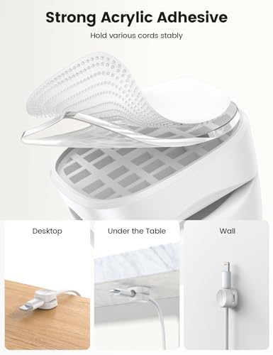 Lamicall 8Pack Cord Organizer & Ultra-Thin Cell Phone Stand