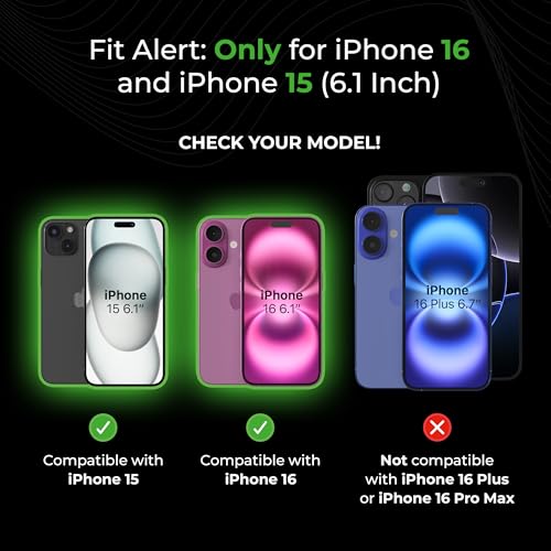 Deppa | 2-Pack | Privacy Screen Protector for iPhone 15, iPhone 16 (6.1") Bubble-Free | 9H Tempered Glass | Full Coverage | Easy Install - size: iPhone 15/iPhone 16 (6.1")