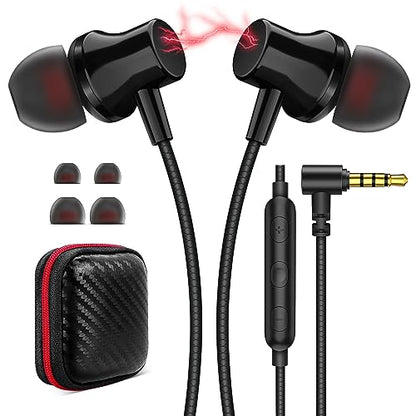 ASKUBSKU Wired Headphones Earphones for School Laptop PC Chromebook, Black - color: Black