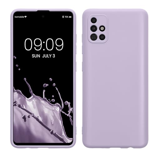 kwmobile Case Compatible with Samsung Galaxy A51 Case - Protective Slim TPU Phone Cover - Soft Matte Finish - Lavender - color: lavender, size: Galaxy A51