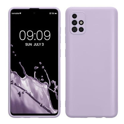 kwmobile Case Compatible with Samsung Galaxy A51 Case - Protective Slim TPU Phone Cover - Soft Matte Finish - Lavender - color: lavender, size: Galaxy A51