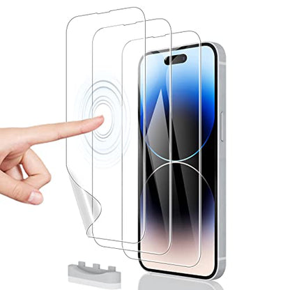 [3 Pack Hydrogel Film Screen Protector for iPhone 14 Pro Max/iPhone 14 Plus (6.7 inch), Soft TPU Transparent Protective Screen Protector Film (Not Tempered Glass) - size: iPhone 14 Pro Max/14 Plus (6.7")