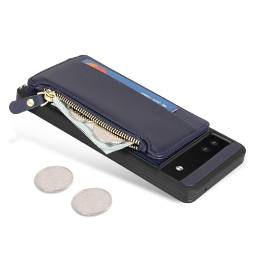 Cavor Compatible with Google Pixel 6a Case Wallet, Blue - color: Blue, size: Google Pixel 6a
