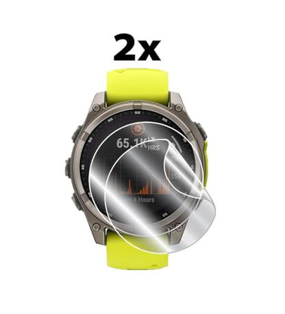 IPG for Garmin Fenix 8 – 47 mm AMOLED/SOLAR Watch Hydrogel Screen Protector (2 Units) Invisible HD Clear Film Anti Scratch Self-Healing/Bubble Free for Fenix8(47mm)