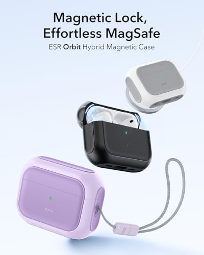 ESR for AirPods Pro 3 Case, Compatible with MagSafes, Purple - color: Purple, size: AirPods Pro 3 Case