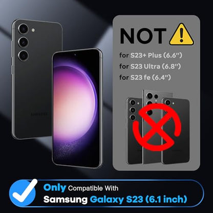 FANGTIAN 4-Pack for Samsung Galaxy S23 Screen Protector Film [6.1"] - size: S23-6.1 Inch