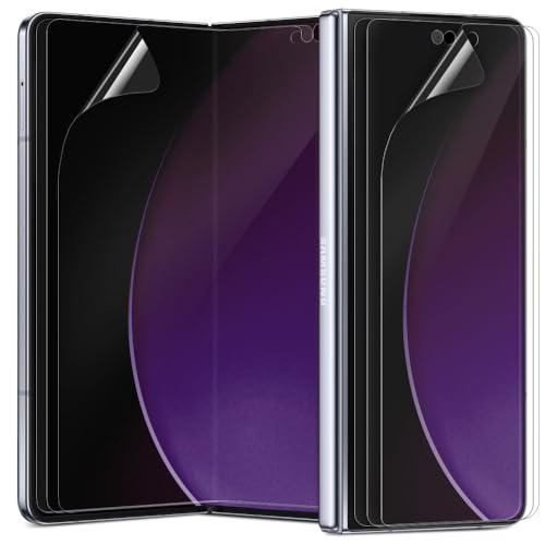 [3+3] for Samsung Galaxy Z Fold 7, Clear TPU+EPU Screen Protector [3 Pack Inside + 3 Pack Front] HD Clarity for Ultimate Protection, Scratch Self-Healing, Easy Installation with Alignment Jig - size: Galaxy Z Fold 7