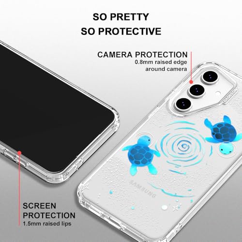 MOSNOVO Case for Samsung Galaxy S24 FE, [Buffertech 6.6ft Military-Grade Drop Protection] [Anti Peel Off Tech] Clear TPU Bumper Phone Case Cover Design - Space Turtle - color: Clear - Space Turtle, size: Samsung Galaxy S24 FE