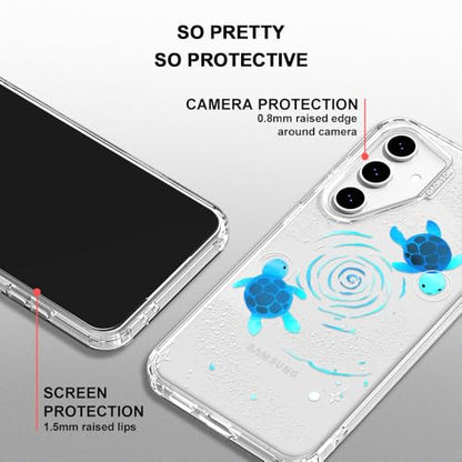 MOSNOVO Case for Samsung Galaxy S24 FE, [Buffertech 6.6ft Military-Grade Drop Protection] [Anti Peel Off Tech] Clear TPU Bumper Phone Case Cover Design - Space Turtle - color: Clear - Space Turtle, size: Samsung Galaxy S24 FE