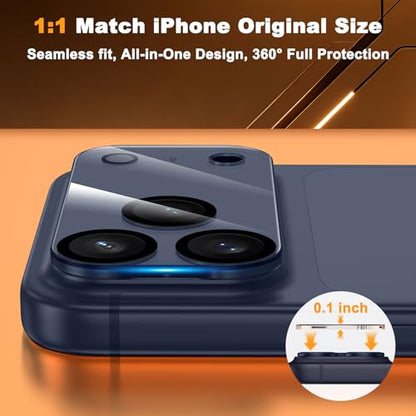 YWXTW 4 Pack Camera Lens Protector Compatible with iPhone 17 Pro (6.3 Inch), Full Coverage Tempered Glass Camera Lens Cover, [Night Shooting Mode] 0 Bubbles Case Friendly, High Definition - color: Clear, size: iPhone 17 Pro