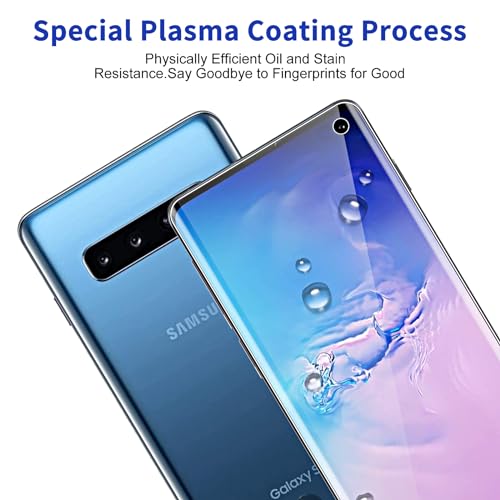 3 Pack Screen Protector for Samsung Galaxy S10 [Not Glass], Support Fingerprint Flexible TPU Film, Touch Sensitive, Anti-Scratch, Full Coverage - size: Samsung Galaxy S10