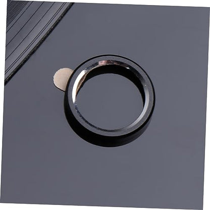 Lurrose 3pcs Metal Phone Lens Protector -scratch Camera Lens Cover for Full Surround Metal Texture Easy Application Black - color: Black