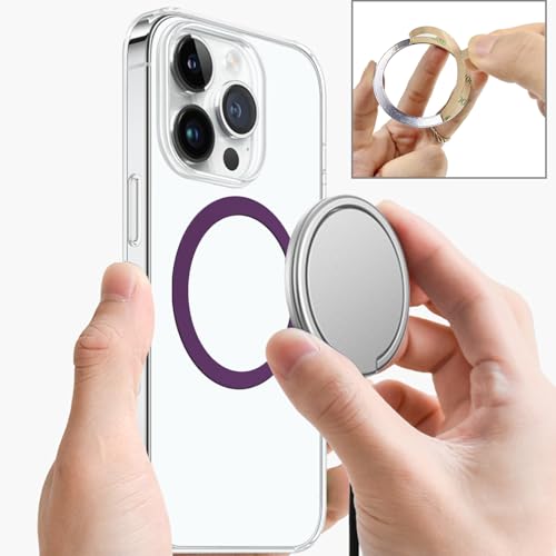 TENOC Universal Metal Ring Sticker, 3Pcs, Purple - color: Purple
