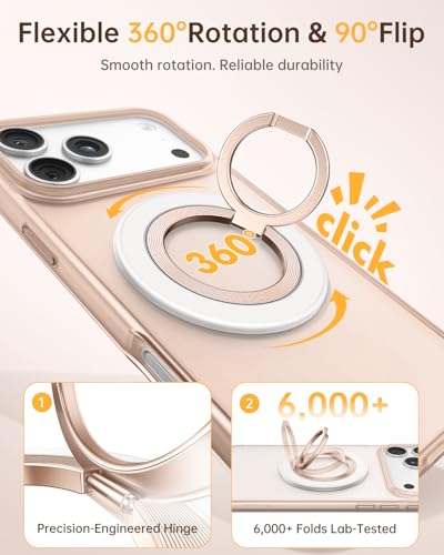 SYNCWIRE for MagSafe Phone Grip, Magnetic Phone Ring Holder - color: Pearl White