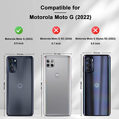 Jasonyu Flip Wallet Case for Moto G 5G (2022),Leather Magnetic Folio Cover with Card Holder,Kickstand - TPU Shockproof Durable Protective Phone Case,Black | PU Leather Magnetic Folio Cover,with Card Holder,Kickstand,TPU Shockproof,Durable,Protective Phone