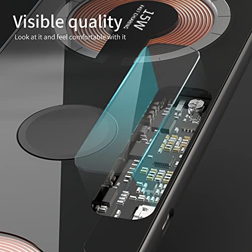 Dual 15W Magnetic Wireless Charging Pad for iPhone 12-15 Series& AirPods - Triple Station with MagSafe Alignment Fast Charging Pad for Smartphones Wireless Charger Pad with Mobile Phones