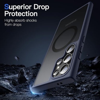 JETech Magnetic Case for Samsung Galaxy S24 Ultra, Deep Blue - color: Deep Blue, size: Galaxy S24 Ultra
