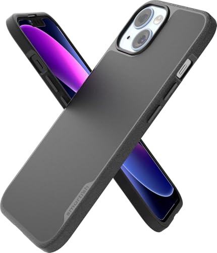 Smartish iPhone 13 MagSafe Case, Gripmunk, Slim Magnetic Grip Case, Black | Thin, Protective, Grippy Texture with Microfiber-Lined Interior, Drop-Tested from 6 Feet, Raised Edges for Screen & Camera - color: Black Tie Affair (MagSafe), size: iPhone 13
