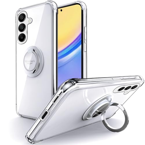 Silverback for Samsung Galaxy S25 Plus Case Clear with Ring Kickstand, Protective Shock -Absorbing Bumper Shockproof Phone Case for Galaxy S25 Plus -Clear - color: Clear, size: Galaxy S25 Plus
