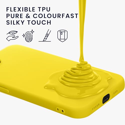 kwmobile Case Compatible with Apple iPhone 17e / iPhone 16e Case - Soft Slim Protective TPU Silicone Cover - Radiant Yellow - color: Radiant Yellow