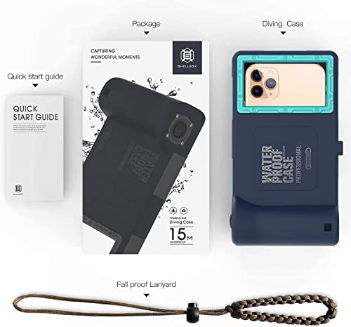 2026 Waterproof Snorkeling Phone Case, Underwater Phone Case for iPhone 17/16/15/14/13 Pro Max Plus,Galaxy S10-S25 Plus/Ultra, A21-A56 [50ft/15m] Photo&Video Cover for iPhone Samsung