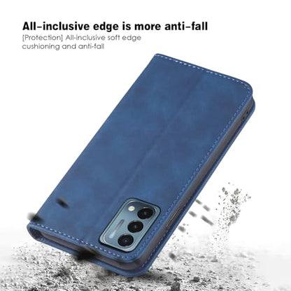 Asuwish Flip Wallet Phone Case for OnePlus Nord N200 5G with Screen Protector Magnetic Closure Folio Cover Credit Card Holder Slot Stand One Plus N 200 G5 1 Plus 200N 1plus One+ 1+ N2005G 2021 Blue - color: Blue