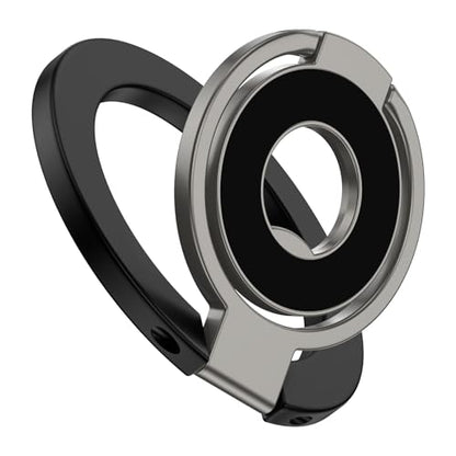 MagSafe Phone Ring Grip, 360° Rotation Magnetic Phone Ring Holder Stand - color: black
