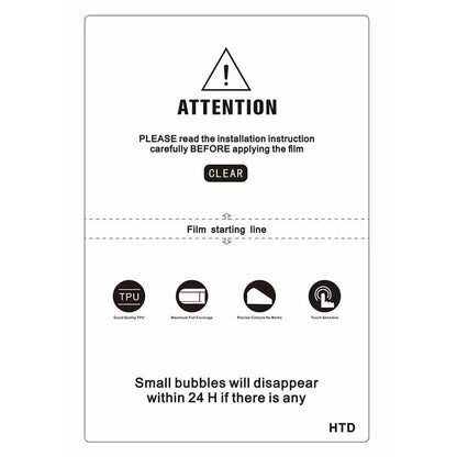 8-inch HD Matte Privacy Flexible Hydrogel Film Straight Curved Screen Protector Cut Machine Mobile Phone Protective Film (HD) - color: HD
