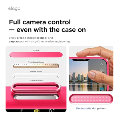 elago Premium Magnetic Silicone Case for iPhone 17 | Compatible with MagSafe, Liquid Silicone Material, Protection, Shockproof, Slim Phone (Ice Red) - color: Ice Red, size: iPhone 17