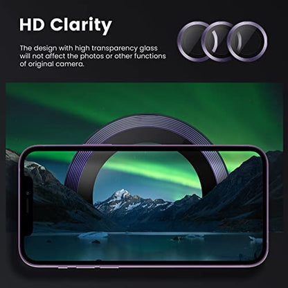 Tensea Camera Lens Protector for iPhone 14 Pro/iPhone 14 Pro Max - color: Deep Purple