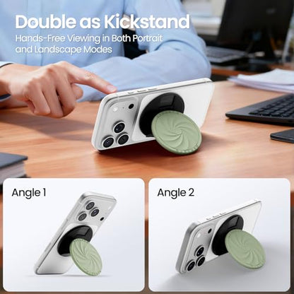 ORNARTO Vortuxe for MagSafe Phone Grip with Kickstand, Matcha - color: Matcha