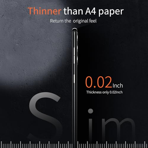 Dataroad Compatible with Samsung Galaxy S24 Slim Case,0.2mm Fit[Paper-Thin] Lightweight Case Transparent Finish PP Back Skin Cover Protection[Anti-Fingerprints&Yellowing],6.2Inch-Black - color: Black, size: for Samsung Galaxy S24 6.2inch