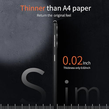 Dataroad Compatible with Samsung Galaxy S24 Slim Case,0.2mm Fit[Paper-Thin] Lightweight Case Transparent Finish PP Back Skin Cover Protection[Anti-Fingerprints&Yellowing],6.2Inch-Black - color: Black, size: for Samsung Galaxy S24 6.2inch