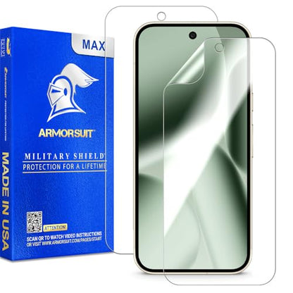 ArmorSuit 2 Pack Screen Protector for Google Pixel 10, Pixel 10 Pro, Pixel 9, Pixel 9 Pro – Max Coverage, Fingerprint Unlock Supported, MilitaryShield HD Clear Film - Made in USA