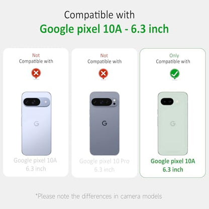 for Google Pixel 10A Crossbody Case Clear Neck Hanging Strap Adjustable Shoulder Lanyard Phone Cover Women Girls Soft TPU Slim Anti-Drop Protection Mobile Case for Pixel 10A - Rainbow - size: for Google Pixel 10A