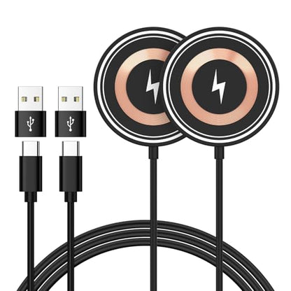 Magnetic Wireless Charger Pad for Samsung Galaxy S26 Ultra S26+ S26 S25 Ultra S24 FE S23,15W Magnet Wireless Fast Charging Station MagSafe Charger for iPhone 17 Pro Max 16Plus 15 14 13,Google Pixel 10 - color: black