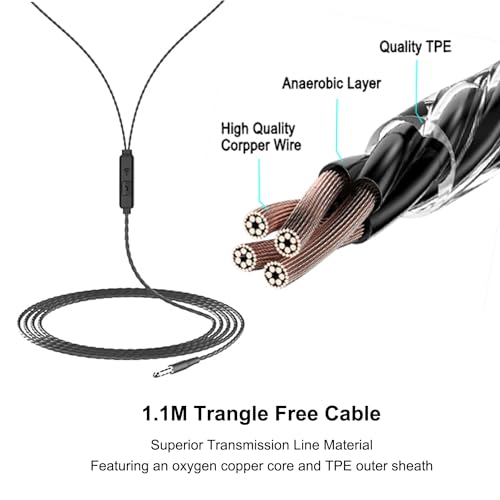 Wired Earbuds Headphones 6 Pack with Microphone Fits All 3.5mm Devices