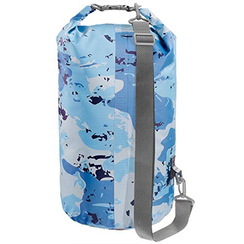 Skog Å Kust DrySak Roll Top Waterproof Bag, 5, 10 & 20 Liter - color: Blue Camo, size: 10 Liter